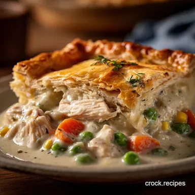 Easy Slow Cooker Chicken Pot Pie for 6