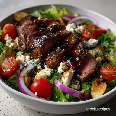 Easy Steak Salad with Blue Cheese: Restaurant-Grade Sear Today Recipe Card