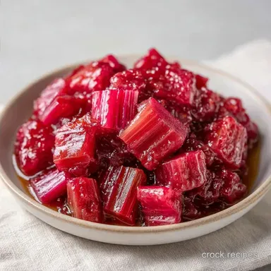 Easy Stewed Rhubarb for 4 Servings
