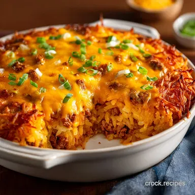 Taco Hashbrown Casserole The Ultimate Cheesy Crispy Comfort Bake