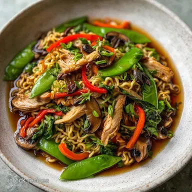 Easy Teriyaki Ramen Stir Fry 15-Minute Dinner with Vegetables: A 15-Minute Meal Recipe Card