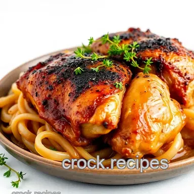 Juicy Slow Cooker Chicken Thighs: Fall-Off-The-Bone Easy! Recipe Card