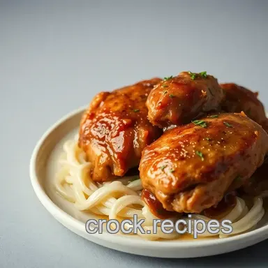 Juicy Slow Cooker Chicken Thighs: Fall-Off-The-Bone Easy! Recipe Card