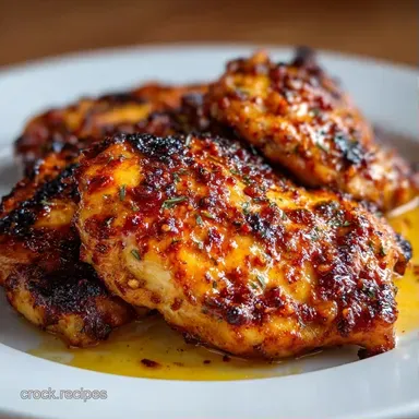 Chicken Thighs Roasted for 8 Servings Recipe Card