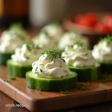 Easy Whipped Feta Cucumber Appetizer Bites No Cook Recipe Card