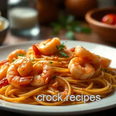 Spicy Shrimp and Pasta Recipes: Fiery Shrimp Scampi in 30! Recipe Card