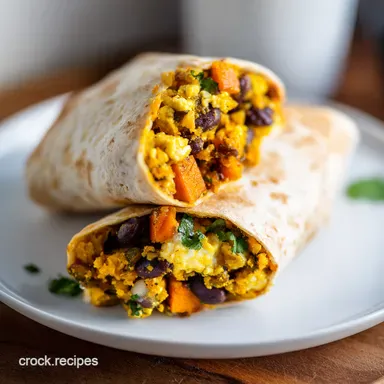 Fiesta Veggie Breakfast Burritos My GoTo Recipe Card