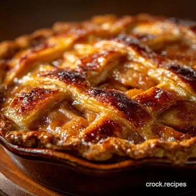 The Great British Apple Butter Pie Rich Custard and Flaky Crust Recipe Card