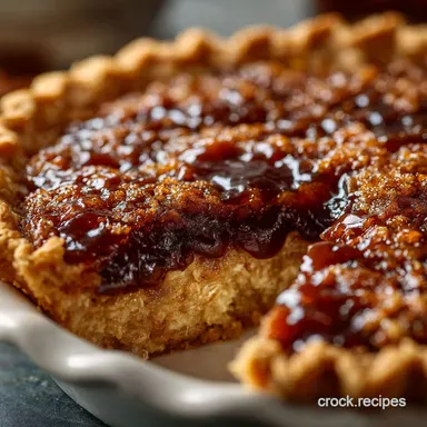 Classic Amish Oatmeal Pie Recipe Gooey Caramel Comfort Food Recipe Card