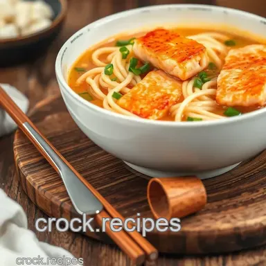 How to Make the Best Soup Salmon Comforting Noodle Dish Ever! Recipe Card
