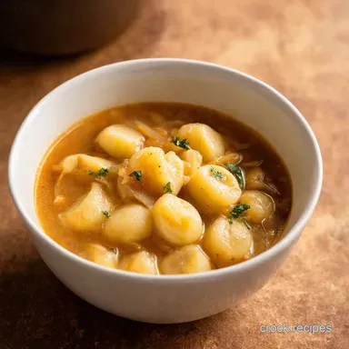 French Onion Gnocchi Soup Easy Comfort in a Bowl Recipe Card