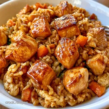Fried Chicken and Rice for 4 Servings Recipe Card