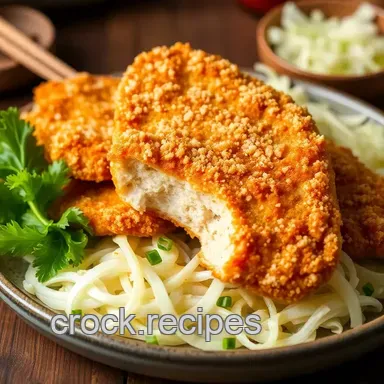 Easy & Flavorful Fried Chicken Kimchi Schnitzels Delight: A Taste of Fusion Recipe Card