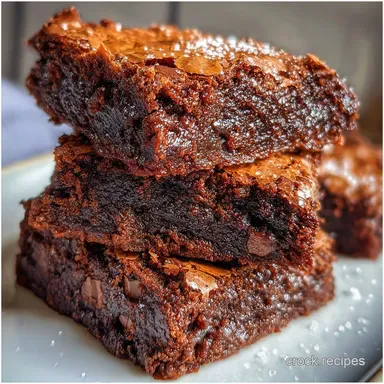 Fudgy Football Brownie that is Gooey One-Pot Recipe Card