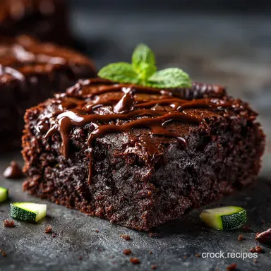 Keto Zucchini Brownies: Decadent, Fudgy Low Carb Dessert Recipe Card