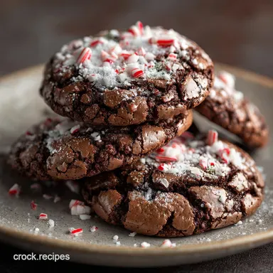 Peppermint Brownie Cookies: The Fudgiest Crinkle Top Recipe