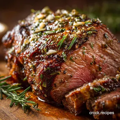 Crack a Brilliant Sunday Roast Garlic Butter Herb Roast Beef Recipe Card