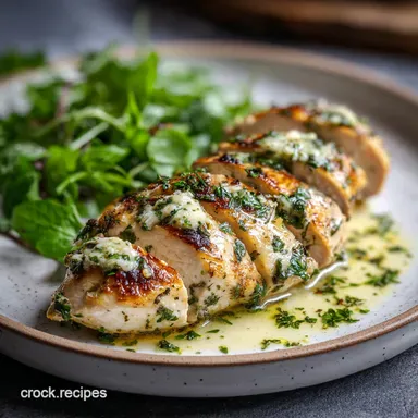 Chicken Breast Recipe with Garlic and Herbs in Oven Recipe Card