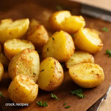 Garlic Herb Potatoes The Crispiest Roasties EVER Recipe Card