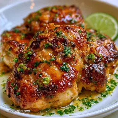 Garlic Lime Chicken Thighs for 6 Servings