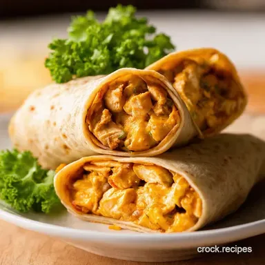 Garlicky Goodness Cheesy Chicken Wraps Recipe Youll Love Recipe Card