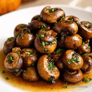 Garlic Butter Roasted Mushrooms Recipe Chefs Umami Secret Recipe Card