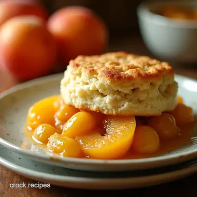 Golden Apricot Cobbler My Familys Buttermilk Biscuit Recipe Recipe Card