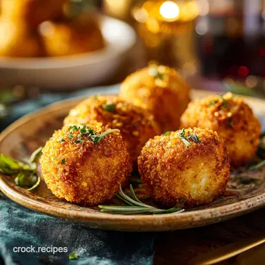 Golden Butternut Arancini Best MakeAhead Thanksgiving Appetizers Recipe Card