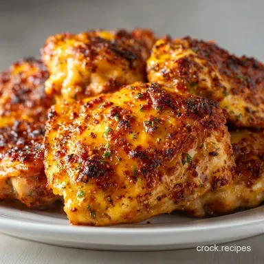 Golden Baked Chicken Thighs: Crispy Recipe Card