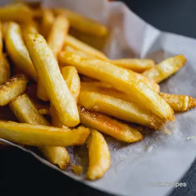 Crispy Chip Shop Fries How to Make French Fry Perfection Recipe Card