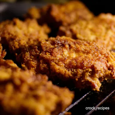 My Secret for Juicy how to pan fry chicken Golden Crispy Recipe Card