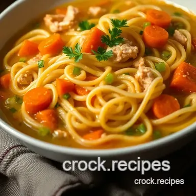 Chicken Noodle Soup Noodles: Grandma's Homemade Recipe! Recipe Card