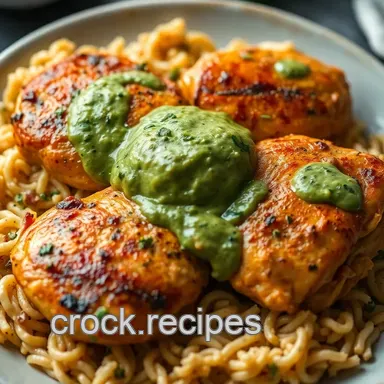 How to Make Amazing Green Queen Chicken with Avocado Sauce Recipe Card