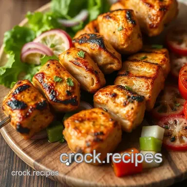 Easy & Juicy Grill Chicken Kebabs with Fresh Salad: My Fail-Proof Herb Glazed Method Recipe Card