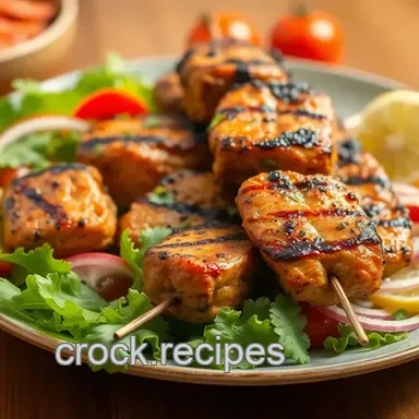 Easy & Juicy Grill Chicken Kebabs with Fresh Salad: My Fail-Proof Herb Glazed Method