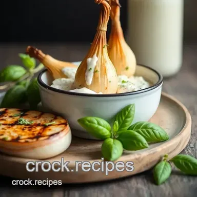 Secrets to Perfect Grilled Baby Onions with Creamy Basil Sauce Recipe Card