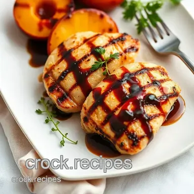 Easy Grilled Chicken with Peaches & Balsamic Flavor: My Go-To Summer Delight Recipe Card