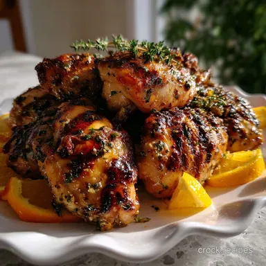 Grilled Citrus Chicken Recipe: Zesty & Tender Poultry Recipe Card