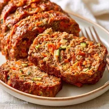 Healthy Slow Cooker Meatloaf for 6 Recipe Card