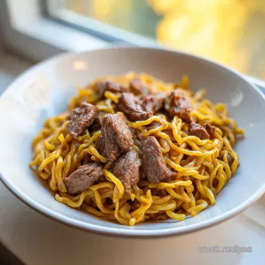 Beef and Noodles for 6 Servings