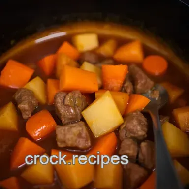 Hearty Crock Pot Beef Stew: A Simple Comfort Food Classic Recipe Card