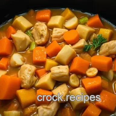 Easy Chicken Crockpot Recipes: Hearty Harvest Stew No Fuss!