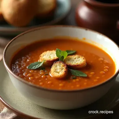 The Best Vegetarian Soup Recipes Smoked Paprika Lentil Comfort Recipe Card