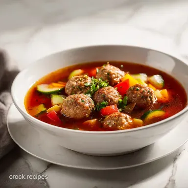 Italian Meatball Soup for 6 Servings