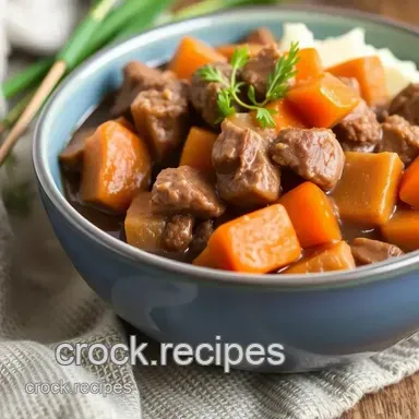 Hearty Slow Cooked Venison Stew Delight Recipe Card