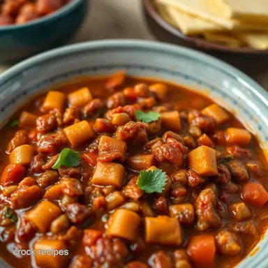 Hearty Veggie Chili: Easy Vegetarian Crockpot Recipes! Recipe Card