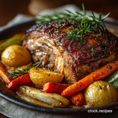 Sunday Best Crock Pot Pork Roast and Veggies ForkTender