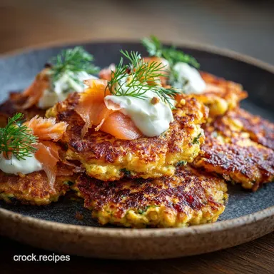 High Protein Breakfast Smoked Salmon Fritters (Easy Meal Prep) Recipe Card