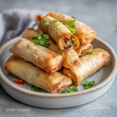 Spring Rolls Recipe: Crispy Chinese Appetizer for 10 Servings