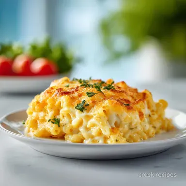 Mac and Cheese Recipe: Creamy Baked Macaroni for 8 Servings Recipe Card
